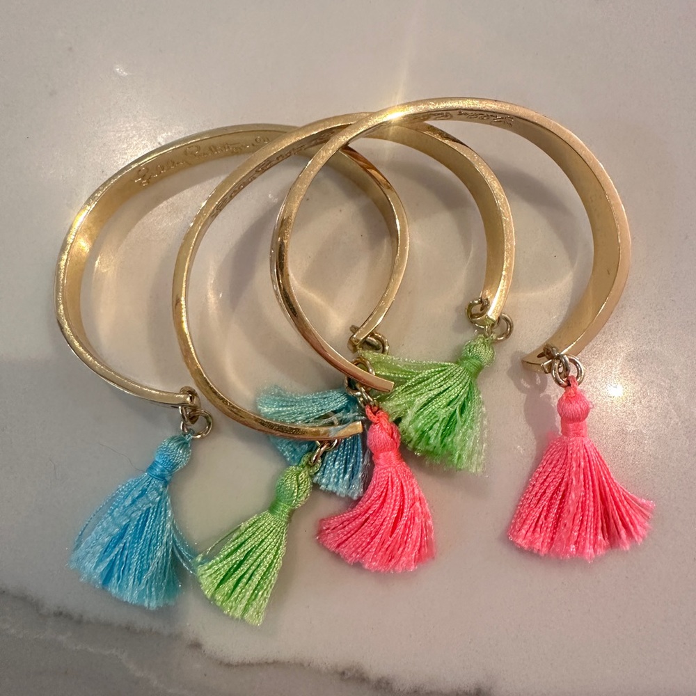 Lilly Pulitzer tassle bracelets 🍍
